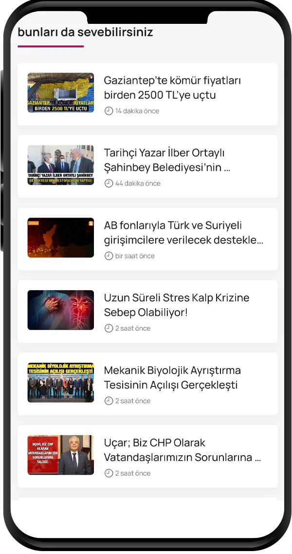 Android uygulaması: haber ekranı